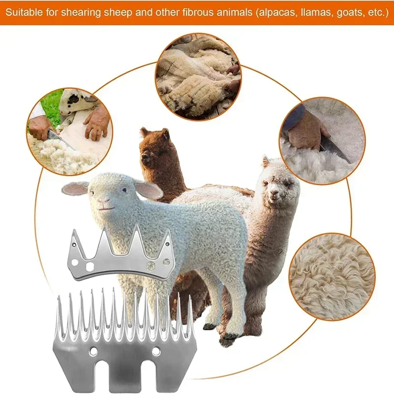 Sheep Pet Animal Shears 13 teeth Replacement Blades Compatible With Oster Lister Heiniger Gdjob Beetro Dragro Takekit Clippers pet grooming clipper