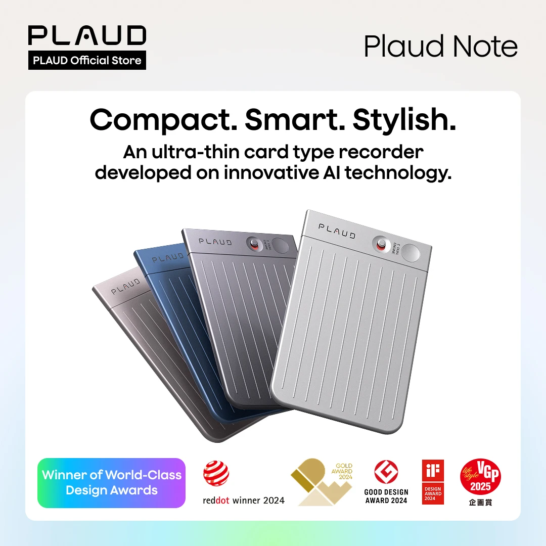 PLAUD NOTE AI Voice Recorder - Smart Meeting & Lecture Recorder