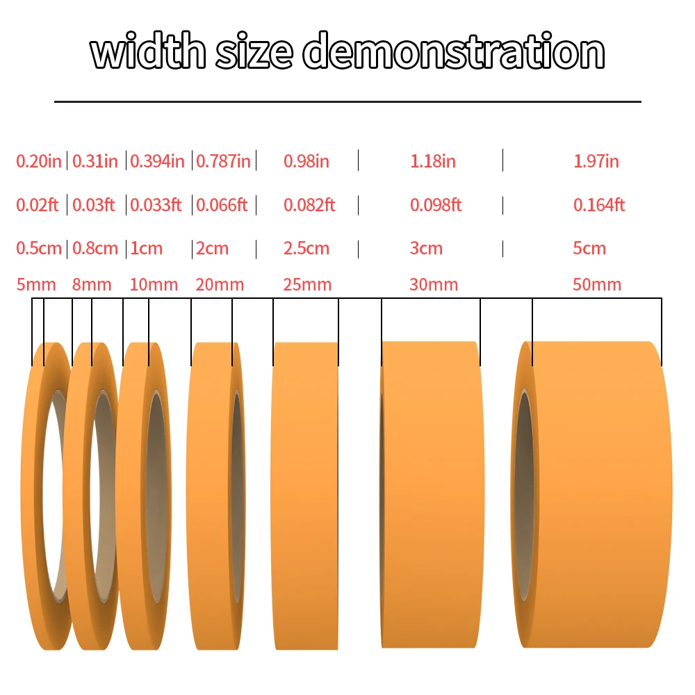 Textured Beautiful Paper Tape Red Heat-Resistant Masking Car Spray Painting Art Sketching Decoration Wedding Scenery Exterior 2