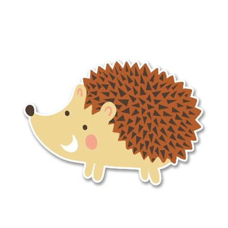 

Happy Hedgehog Cartoon Car Sticker PVC Fashion Body Window Accessories Cover Scratches Auto Decal Motorcycle Laptop Decoration
