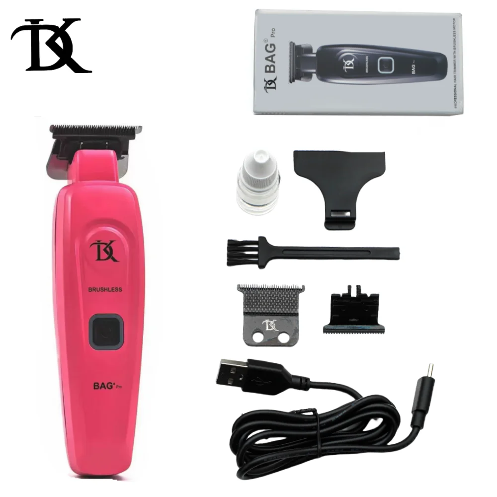 DK BAG Professional Men hair clippers Beard Trimmer 0.01MM Push clippers for bald heads 7200rpm brushless motor 6