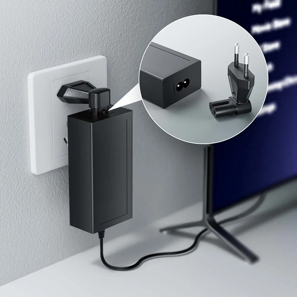 Cavo Di Alimentazione Europeo Ue Euro IEC C5 Cavo Di Alimentazione A Quadrifoglio 1.2m 4ft 1.5m 5ft Cavo Elettrico Per Notebook Adattatori Ca Per Laptop