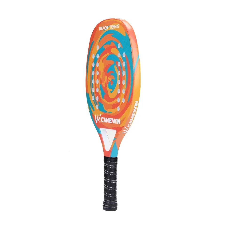 3K Carbon and Glass Fiber Beach Tennis Racket Soft Rough Surface Set with Bag and Ball