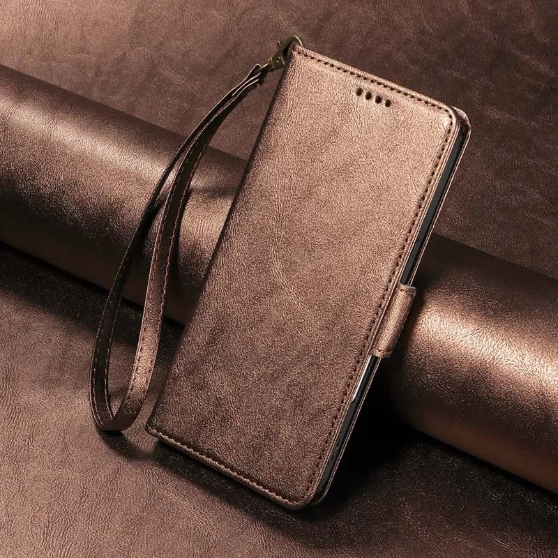 Premium RFID Leather Wallet Phone Cover - Elegant Flip Case Design
