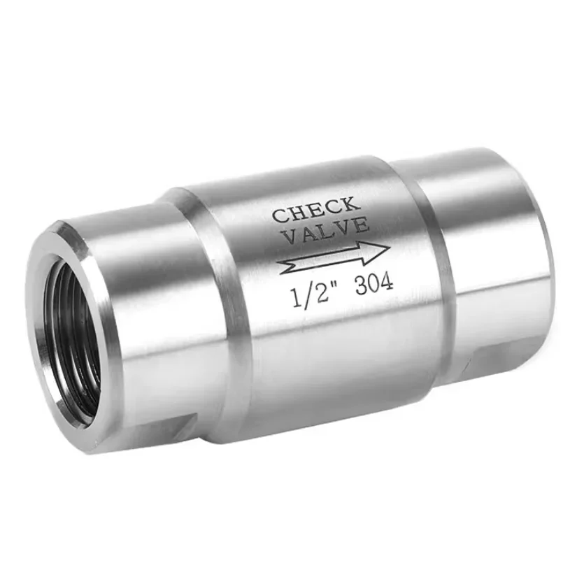 Non-rebound One Way Válvula de Retenção Rosca Fêmea 304 Aço Inoxidável Bsp 11 ” Aço Inoxidável