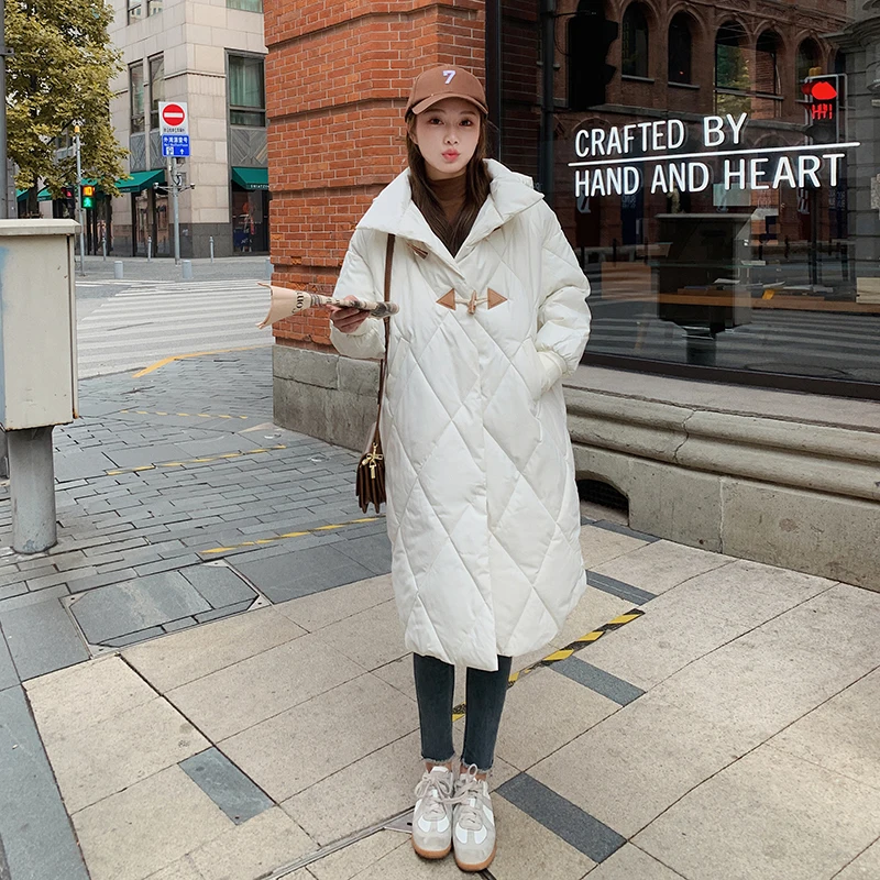 4XL Plus Size Winter Maternity Coats Korean Style Long Sleeve Pregnancy X-Long Outwear Fashion Pregnant Women Loose Bread Jacket