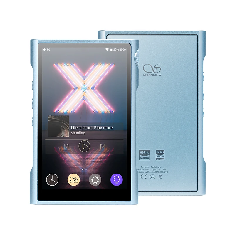 SHANLING M3X MQA Player Open Android version Bluetooth Dual ES9219C DAC/AMP DSD256 MP3 Hi-Res Portable Music Player best mp3 player MP3 Players