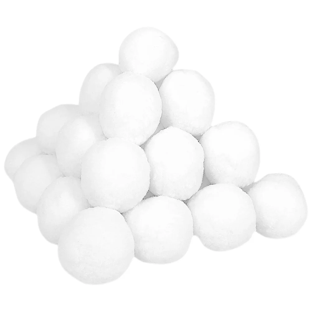 

50Pcs Indoor Snowball Toy Outdoor Game Props Outdoor Fake Snowball Game Fight Props