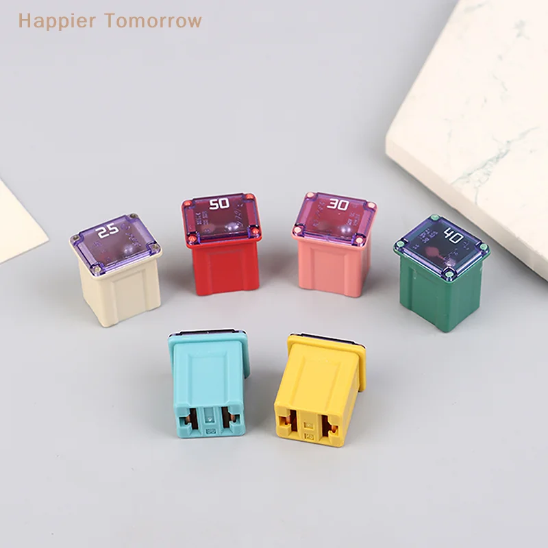 

1Pc Square Fuse 20A 25A 30A 40A 50A 60A Automotive Car Fuse Waterproof Fuse Box Automotive Fuses For Cars