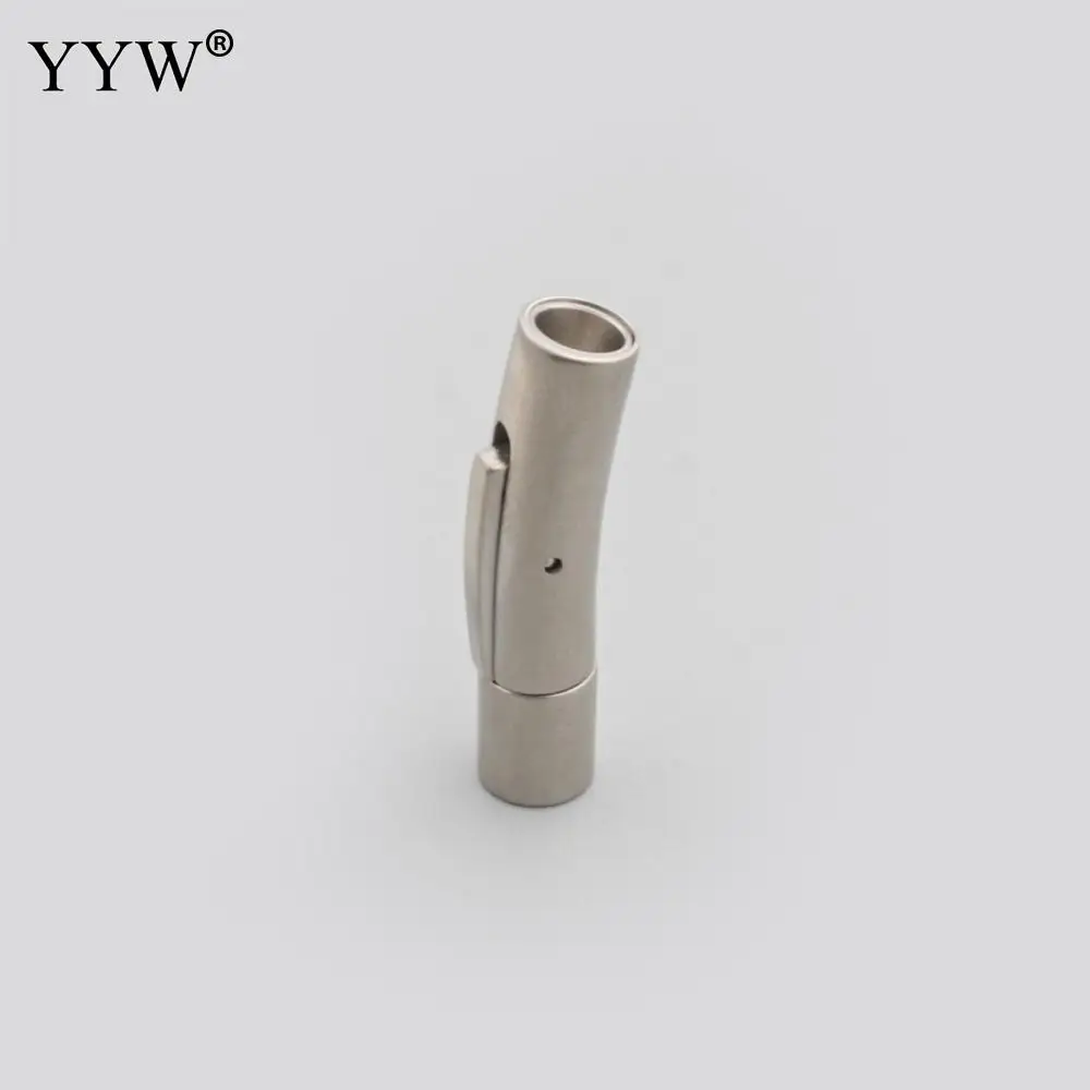 10PCs/Lot Stainless Steel Bayonet Clasp 28x8x7mm, Hole:Approx 4mm For Jewelry Making Diy Findings Accessories