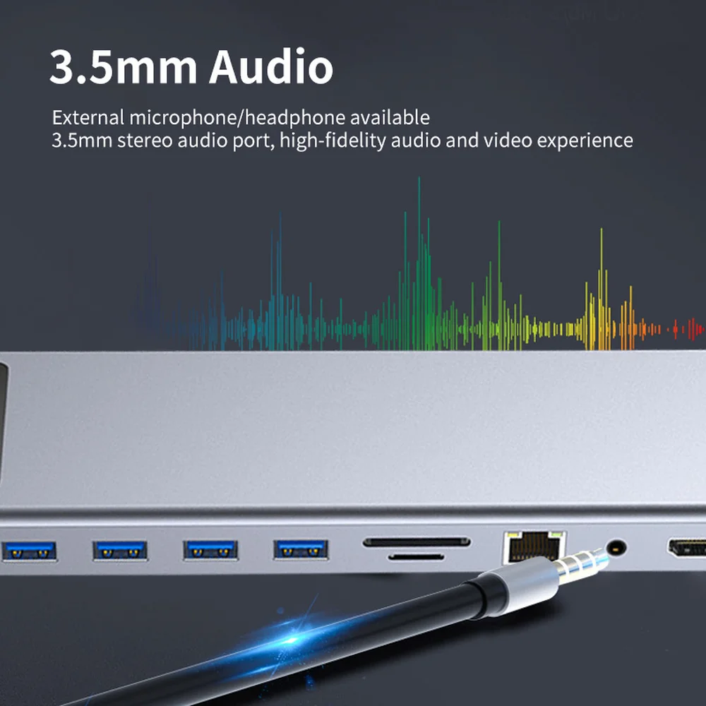 Ultimate USB-C Hub Docking Station – Multifunctional Adapter with HDMI and USB Ports