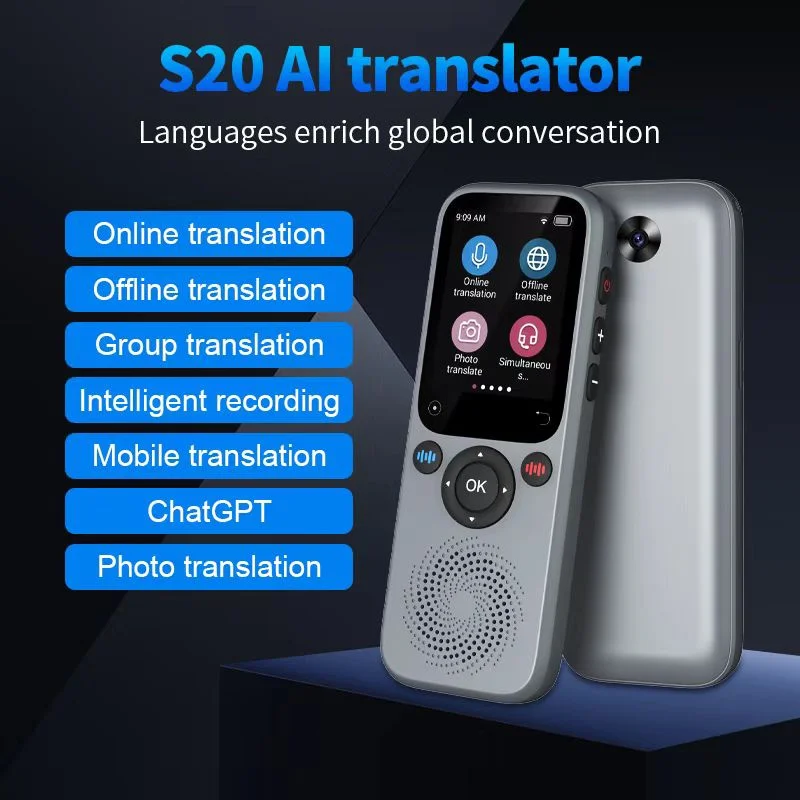 Translation Camera Translation Camera Device S20 Real-Time Smart AI Voice Photo Translator 138 Languages Portable Text Voice Translator