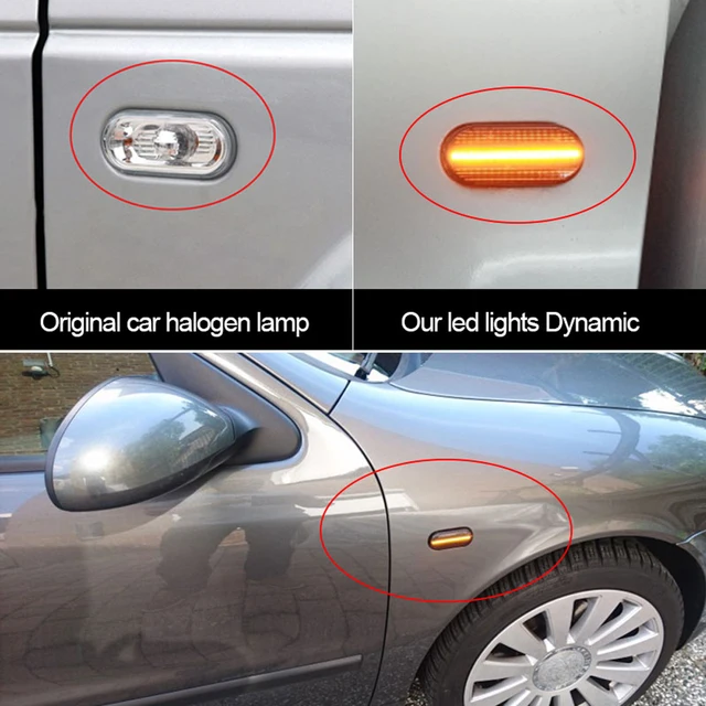 2X Led Dynamic Turn Signal Light Flasher Indicator Blinker For Ford C-Max Fiesta Focus MK2 Fusion Galaxy For VW Polo 4