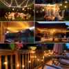Solar String Lights Outdoor G40 Patio Lights with LED Shatterproof Bulbs,Weatherproof Hanging Lights for Backyard Bistro 4