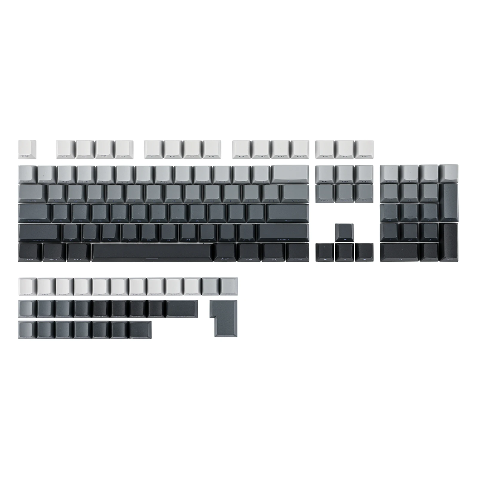 Epomaker-conjunto de Teclas Urbanas Perfil Cereja Tiro Duplo Material Pbt para Ansi Iso Teclado Mecânico 133 Teclas