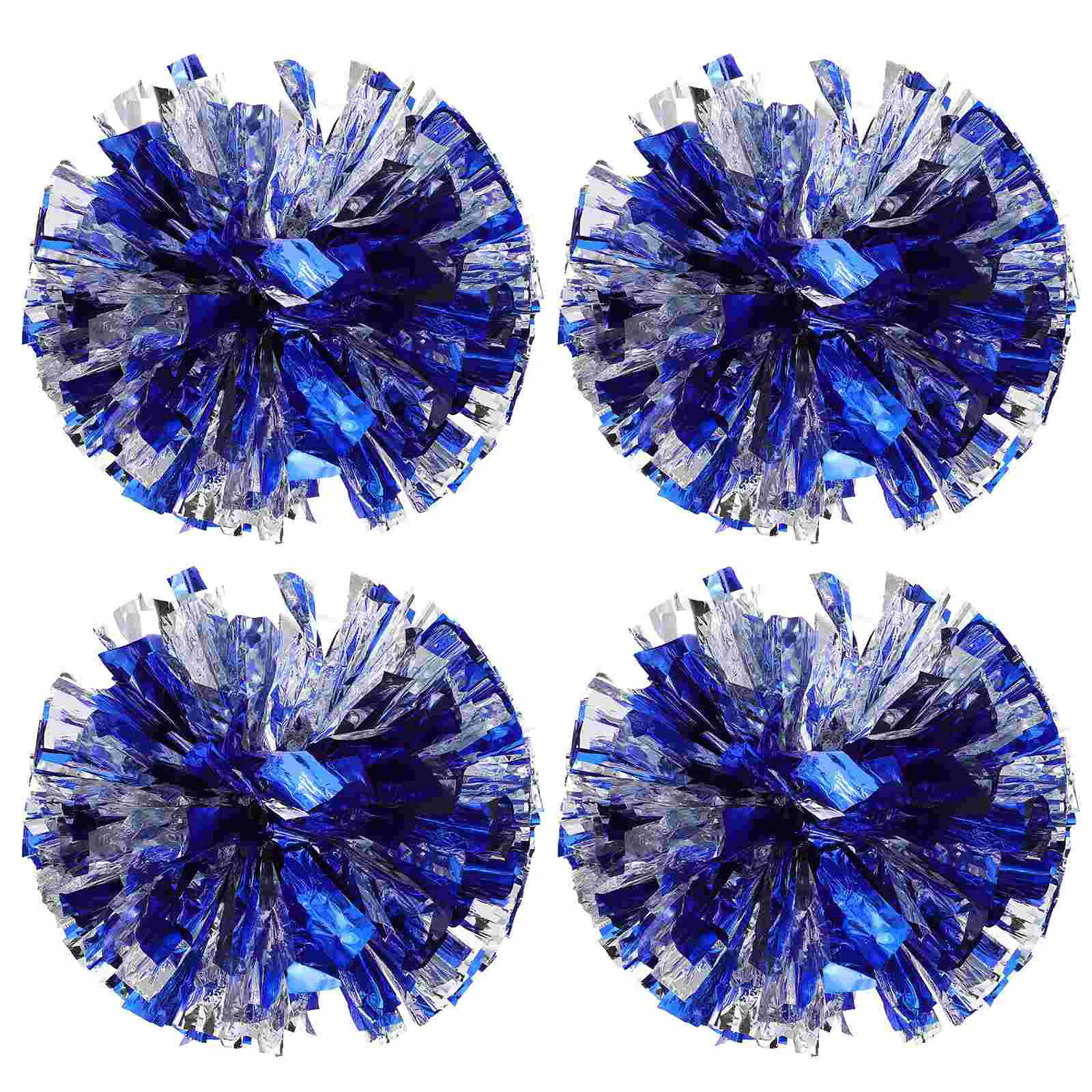 

4pcs Dreses Plastic Handle Team Spirit Cheering Pompoms Cleerleading Flower Balls
