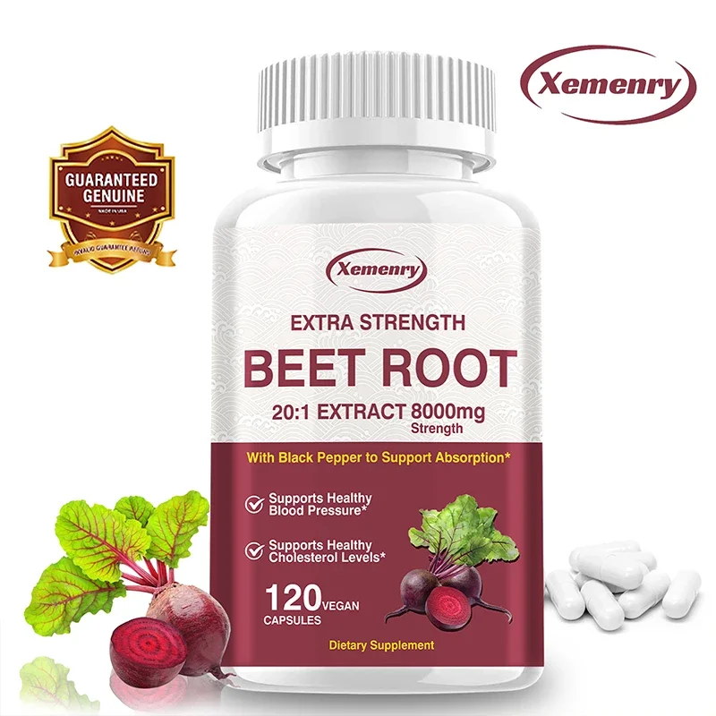 Beet Root Capsules Supports Blood Pressure Athletic Performance Digestive Immune System