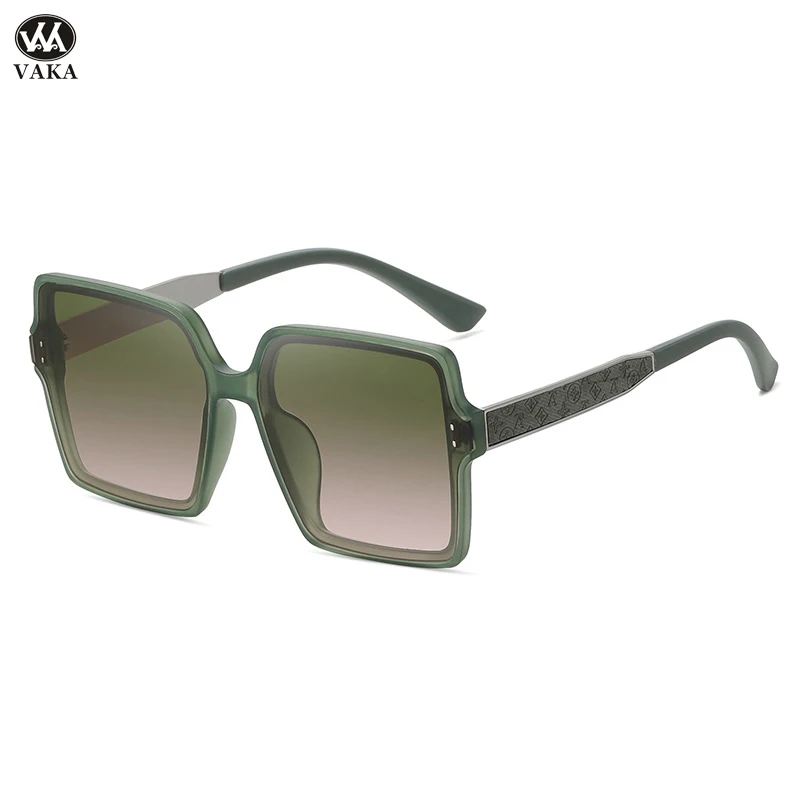 

Vintage Women Oversize Square Brand Sunglasses Luxury Designer Sun Glasses Gradient Retro Modern Ladies Ins Trending Shades