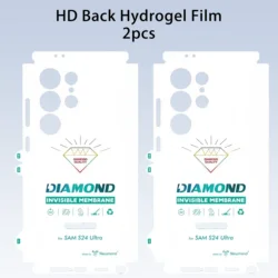 2 - Pack Matte/HD Hydrogel Film Full Body Clear Screen Protector with Anti - Dust - Galaxy S23+ (HD Back Film 2pcs)