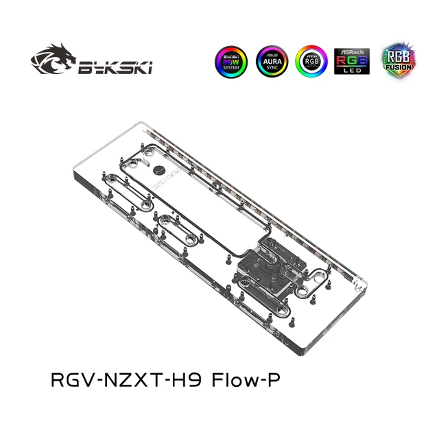 Bykski Acrylic Distro Plate: Enhancing NZXT H9 FIow Computer Case with Style and Functionality