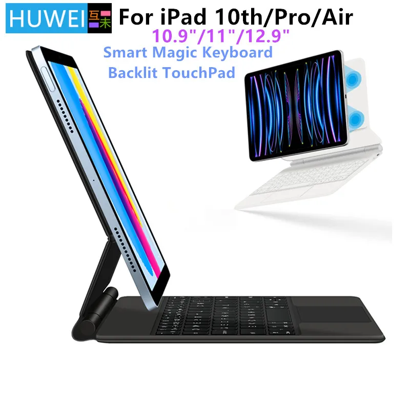 Magic Keyboard Smart Case Capa Magnética Ipad Pro 11 12.9 Air Air Ipad 10th Generation Pro 12 6th 5th 4th 3rd Gen