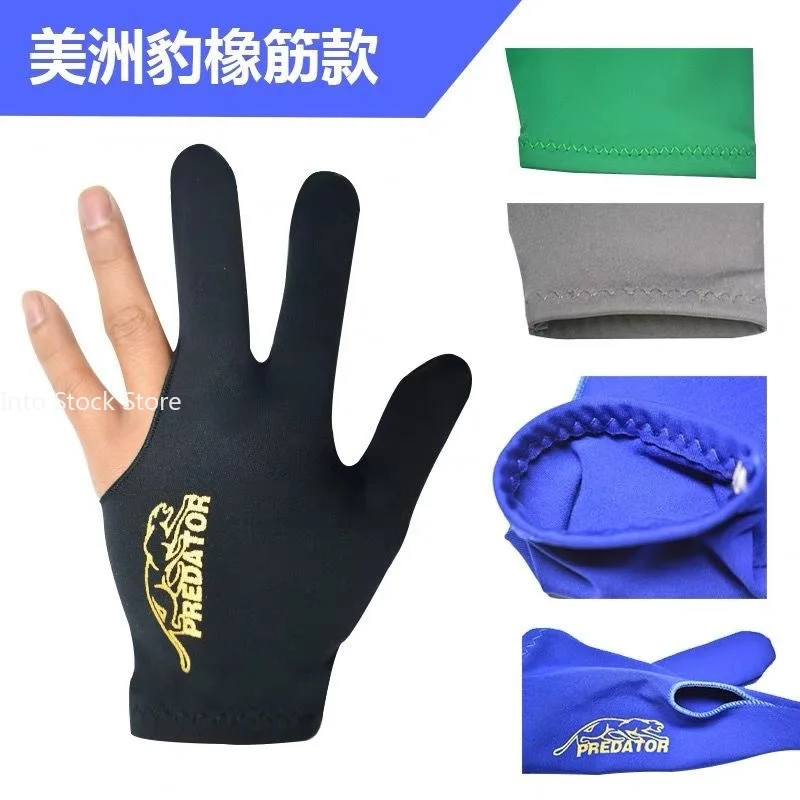 Left Hand Three Finger Smooth Biliardo Fingerless Gloves Guanti Accessories Snooker Billiard Glove Embroidery fingerless gloves