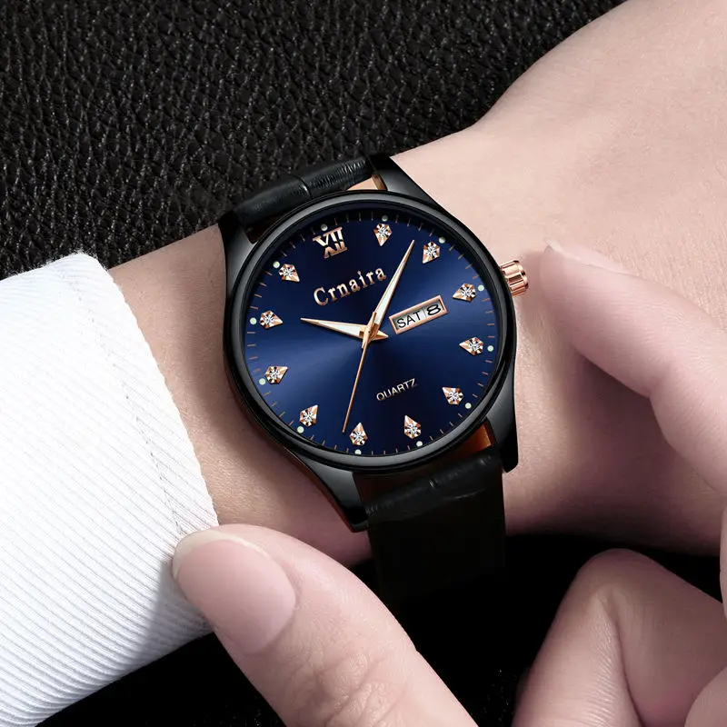 Men's Watches Luxury Brand Rhinestone Waterproof Watch Montre New Fashion Stainless Steel Men Quartz Wrist Watches Relojes