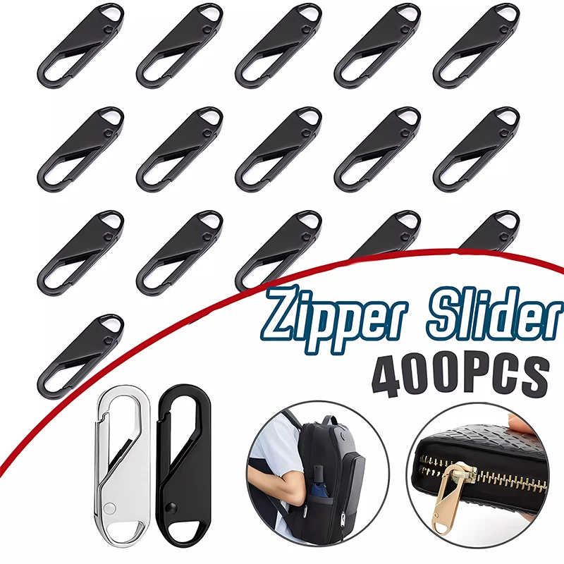 10400pcsZipperReplacementHeadEasyZipperRepairKitReplacement