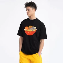 

Three Kittens And Egg Vermicelli Mens Clothing Vintage Quality Streetwear Fashion Cotton Tops Harajuku Loose Mens T-Shirts New