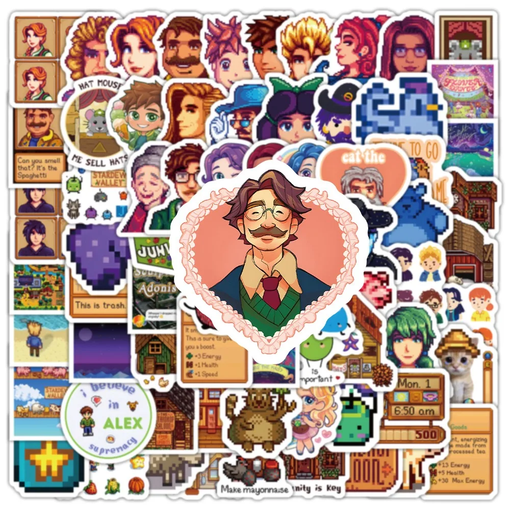 Stardew Valley Chicken Graffiti Decorative Sticker Pack - Perfect for Laptop, Phone, Scrapbook, and Luggage