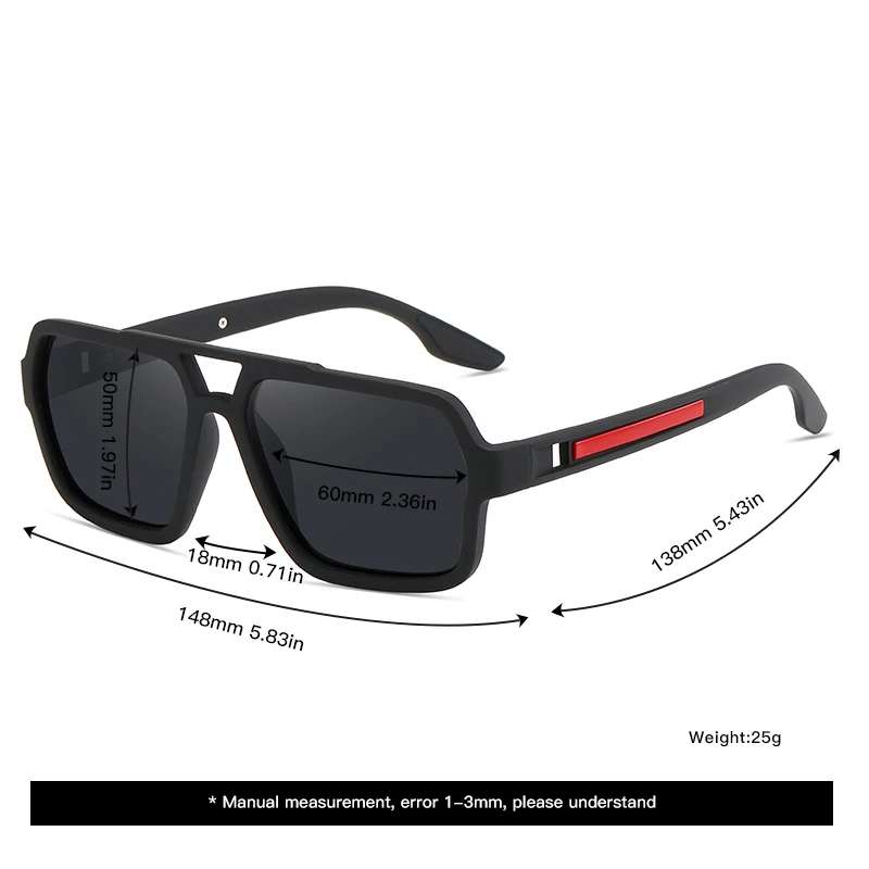 Men's Sunglasses Twin Beam Polarized Car Sunglasses Driving Mirror 830
