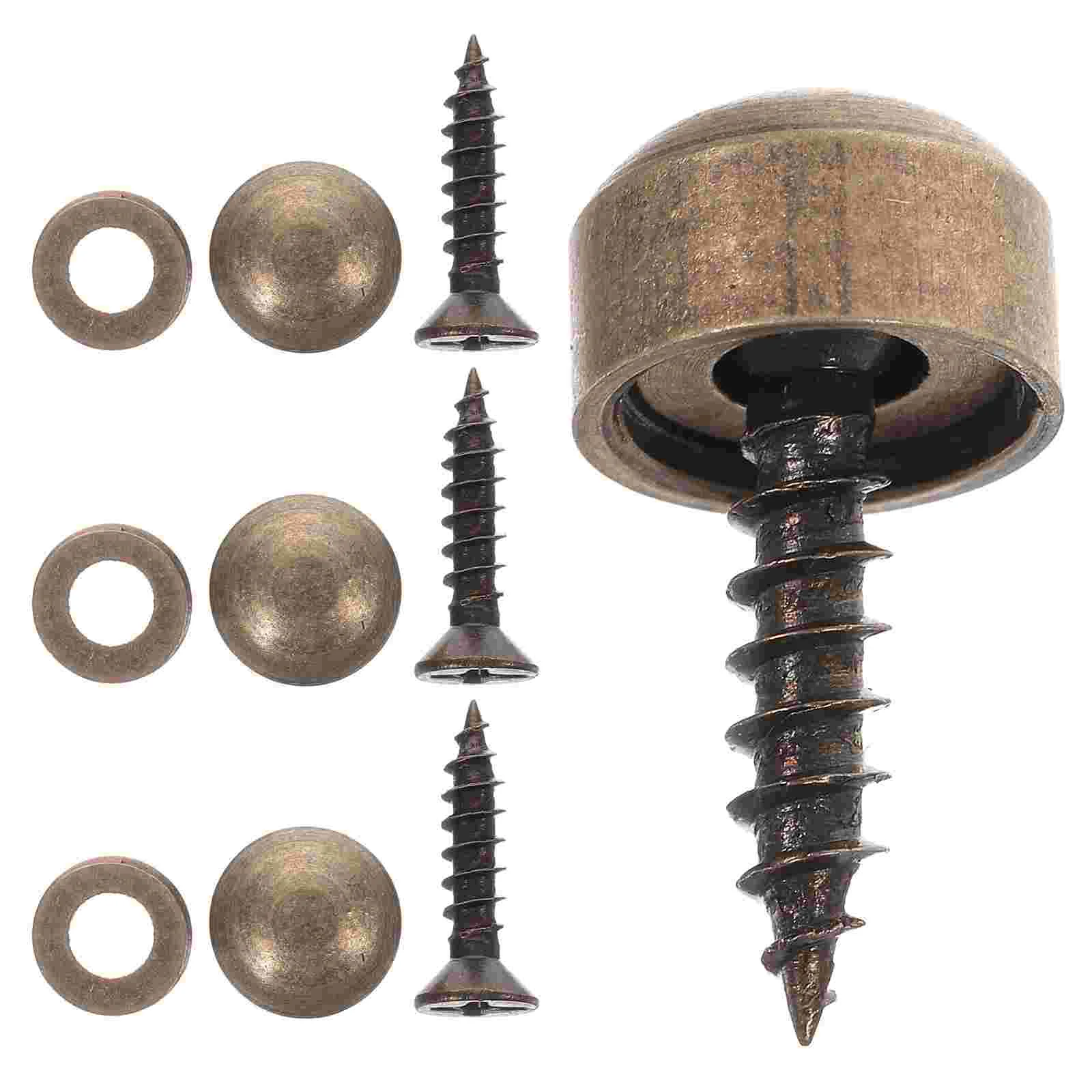 

Decorative Screw Self-Tapping Mirror Fixing Screw Fastener with Cap Wardrobe Cabinet Home Decor Drilling Furniture