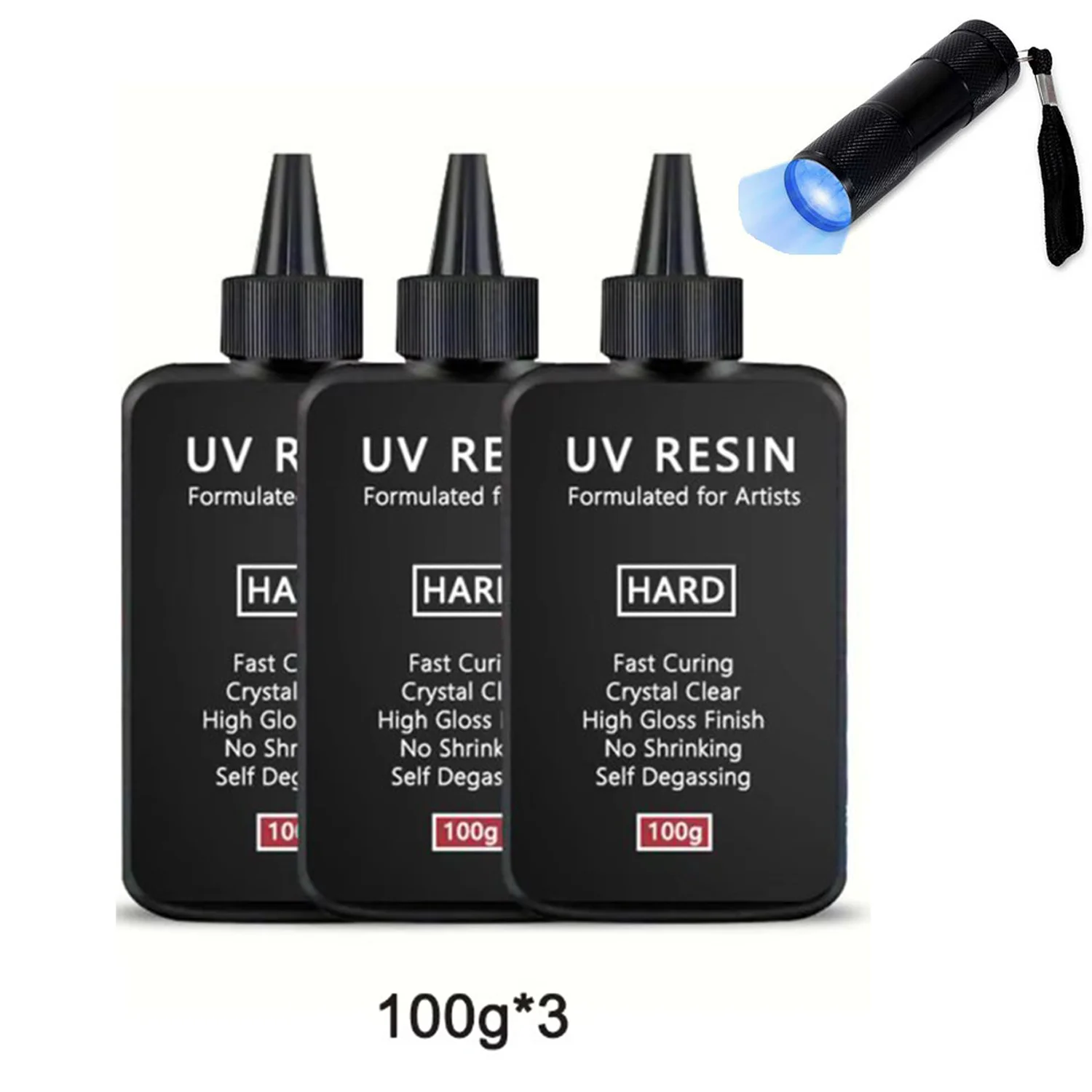 Enhanced Crystal Clear UV Resin - Fast-Curing Transparent Formula for Jewelry Making