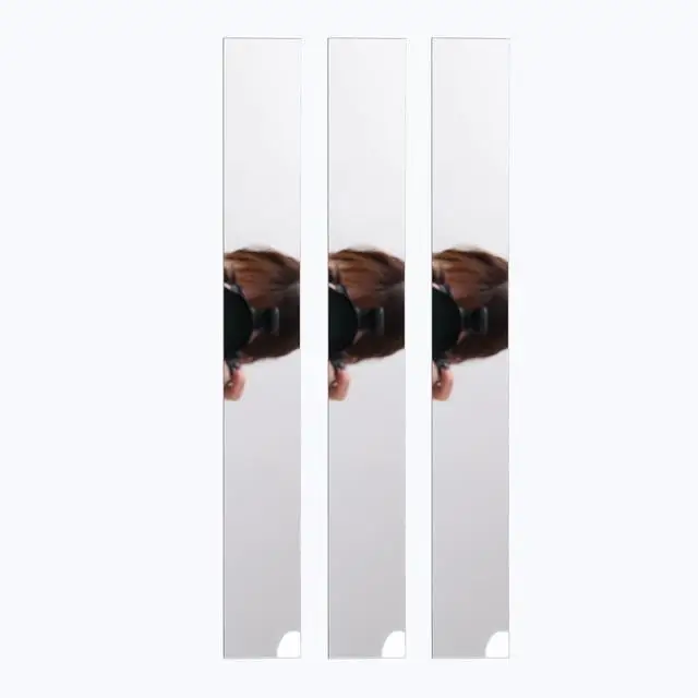 5pc DIY Mirror Decor Stickers 3M Self-adhesive Acrylic Art Wall Tile Ceiling Edge 3D Strip Decoration TV Background Wall Sticker