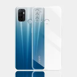 Crystal Clear Soft Silicone TPU Phone Case Cover - Transparent Protection for OPPO A53S 2020 (Clear)