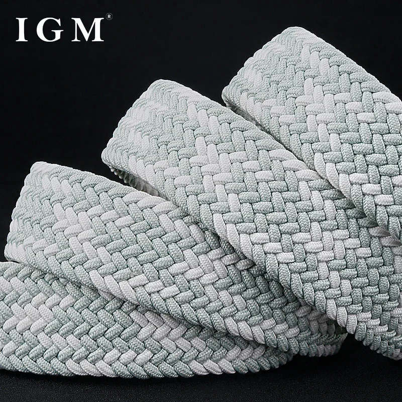 Woven Elastic Student Belt Punching-free Canvas Belt Female elastic belt trunk elastic belt