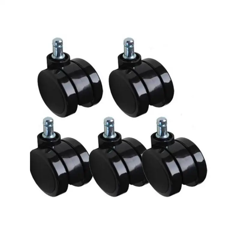 

5 Pcs 2.5 Inch Computer Chair Caster Universal Wheel Office Accessories Swivel Pulley Roller Boss Sroyuan