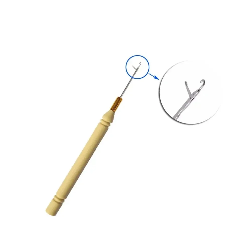 1pcs Micro Rings Loop Tool Threader Pulling Needle Used With Hair Plier ...