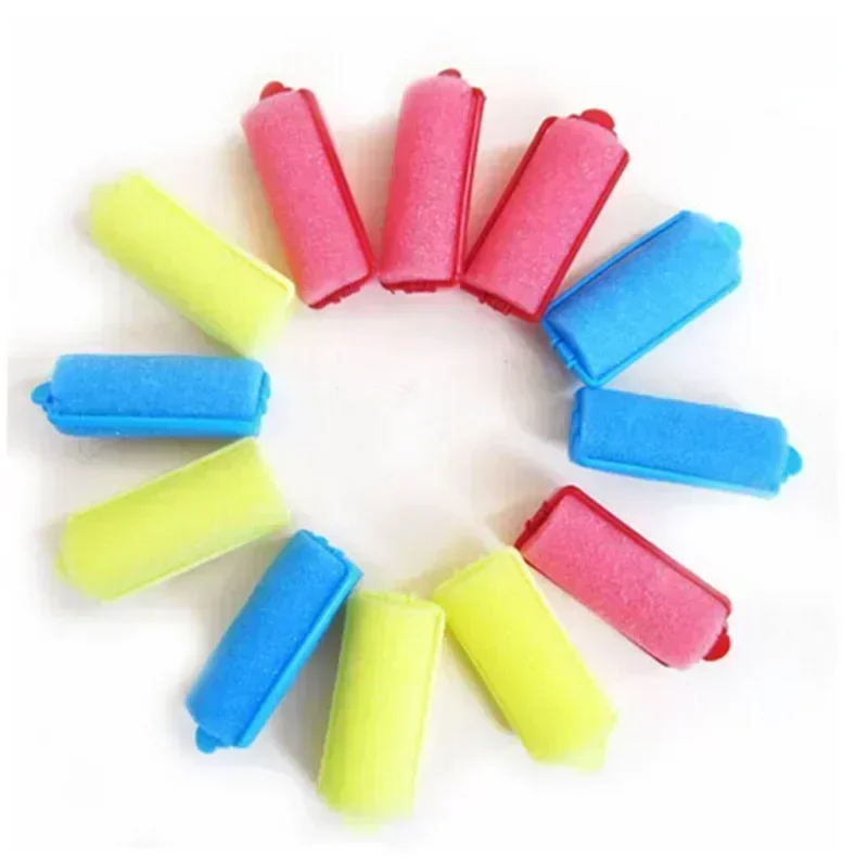 Soft Sponge Foam Cushion Hair Rollers Curlers Salon Barber DIY Hair Curlers Rollers Hairdressing Tool Kit DIY Home 2cm 12pcs/Set