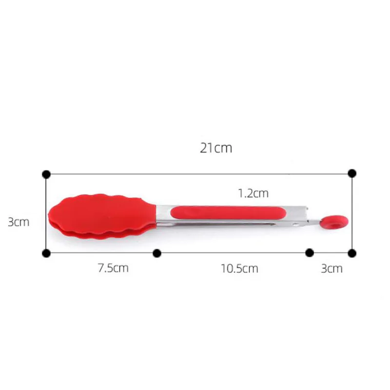 3Pcs Silicone Oil Basting Brush BBQ Tongs Set Cake Cream Scraper Butter Smoother Kitchen Grill Food Meat Tongs Barbecue Tools food tongs