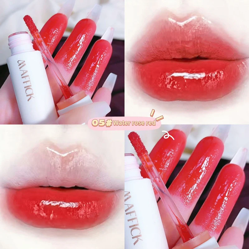 Mirror Water Lip Gloss Cherry Pink Lipgloss Moisturizing Liquid