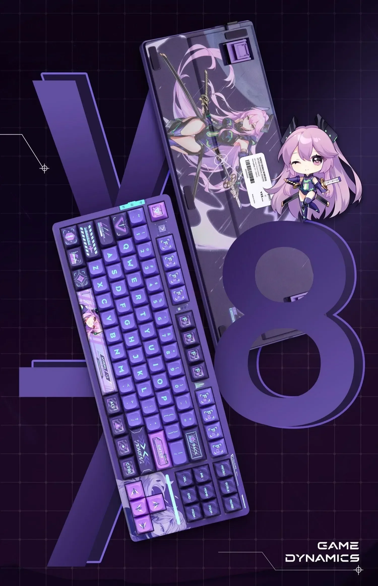 V87 Pro, 2.4G, Bluetooth, Com Fio, RGB,