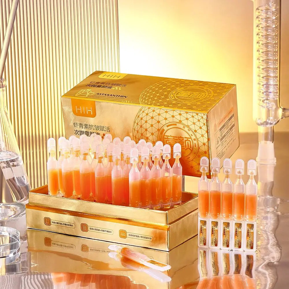

Disposable Moisturizing Essence Anti-wrinkle Smooth Skin Serum Whitening Astaxanthin Ampoule Set Anti-aging Facial Care Essence