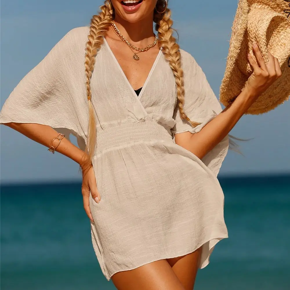 Bohemian Women\'s Swimsuit Dresses Sexy Beachwear Casual Beach Bathing Suit Cover Up Dress Beach Kimono Cover Ups Beach Dress