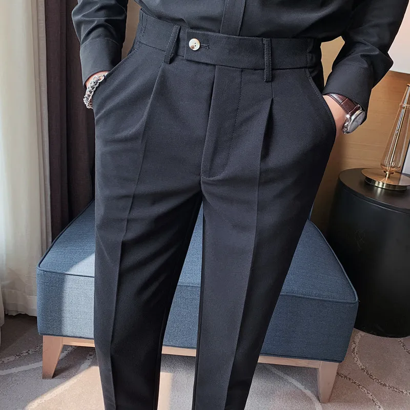 Business Formal Wear Suit Pants For Men Clothing 2022 Fashion Elastic