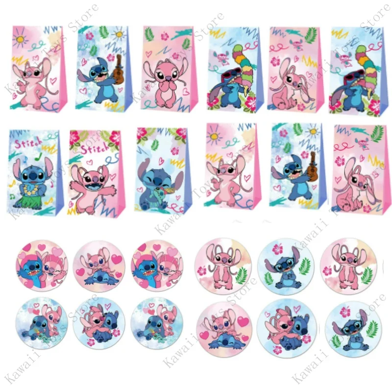 

Подарочные бумажные пакеты «Лило и Стич», 12 шт.