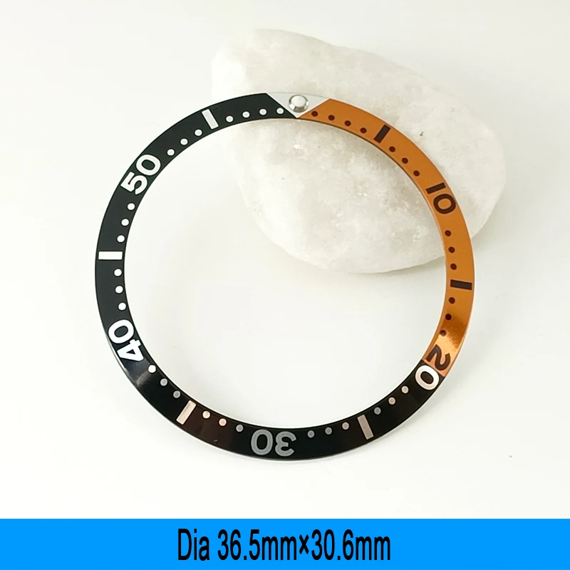 Bague D'insertion Pour Lunette De Montre - Diamètre Extérieur 36,5 Mm - Pour Boîtier SUB - Neuf