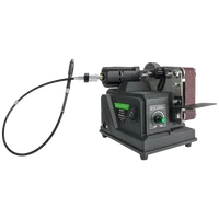 Allsome Mini Belt Sander, 180W Electric Sander with 10pcs 533*30mm Sanding Belts, Suitable for Makita 18V battery 2