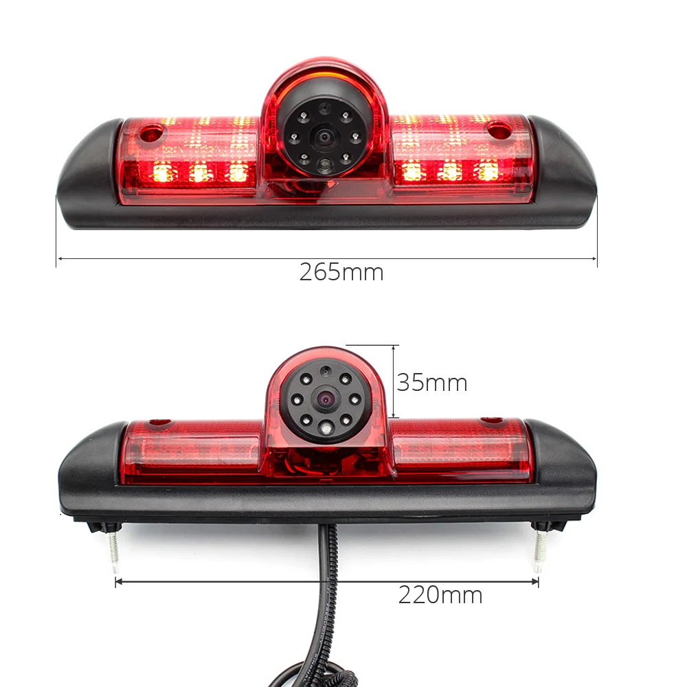 E9 HD 3rd Brake Light Night Vision Camera for Citroen JUMPER III FIAT DUCATO X250 Peugeot BOXER III Citroen Relay 35 2006-2019