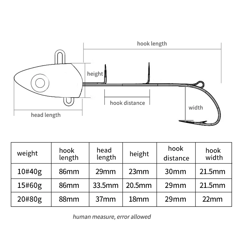 Kawa 1pc Tianya Fishing Hook Jigging Head 40g/60g/80g Crank Hook With Big Fish Eyes Saltwater Hooks For Hairtail Cutlassfish